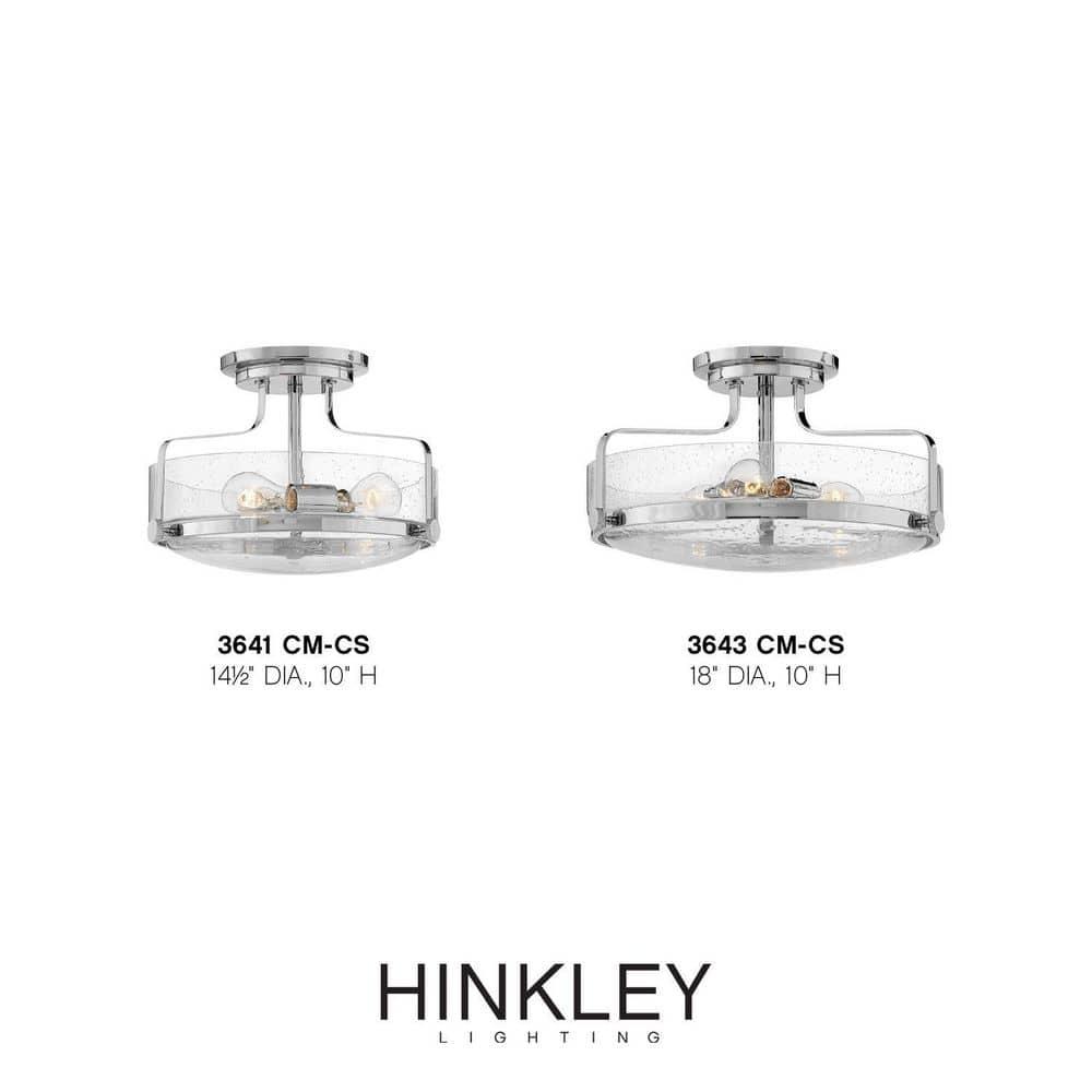 Harper 3-Light Semi-Flush Mount Retro Ceiling Light