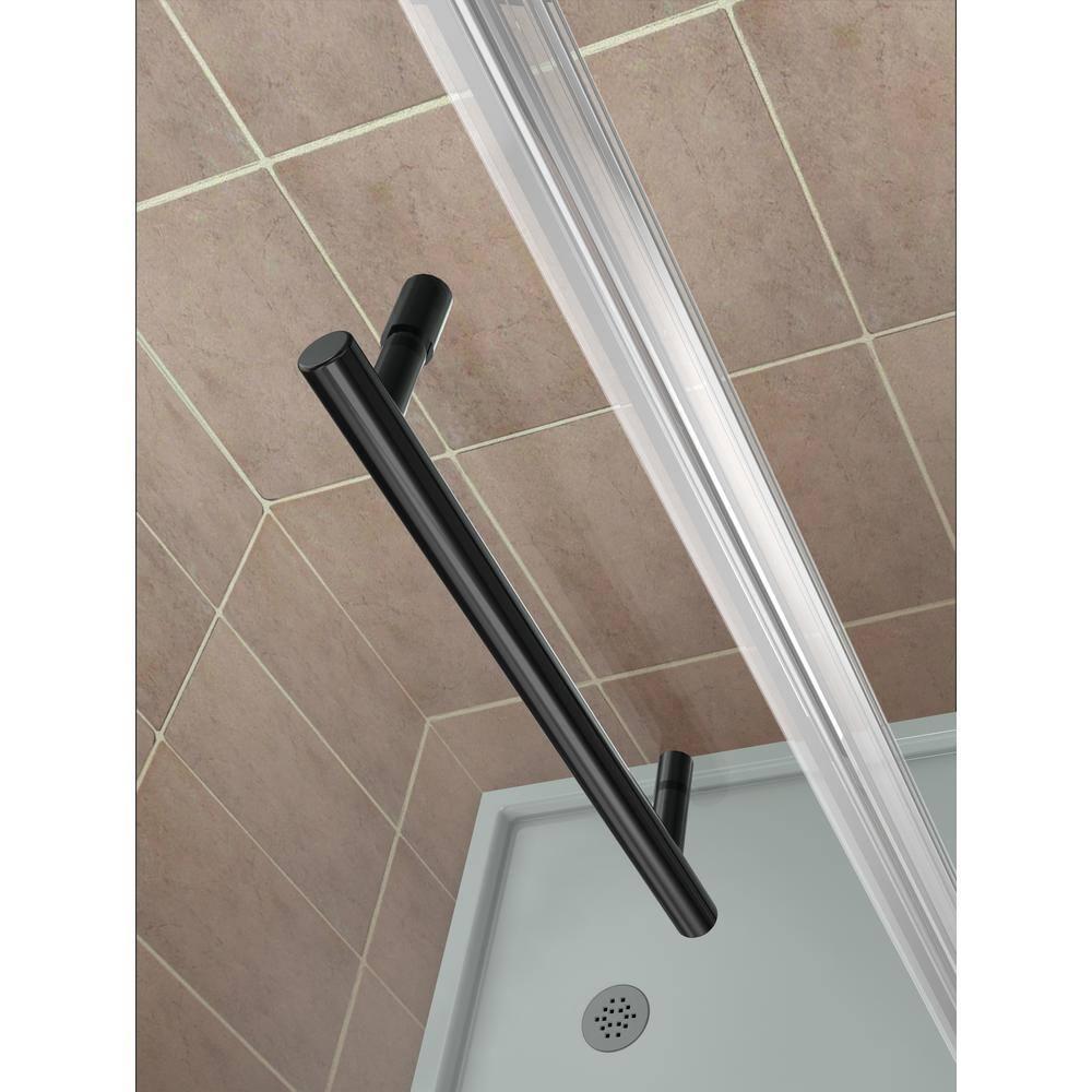 Merrick Frameless 38" x 72" Neo-Angle Hinged Shower Enclosure
