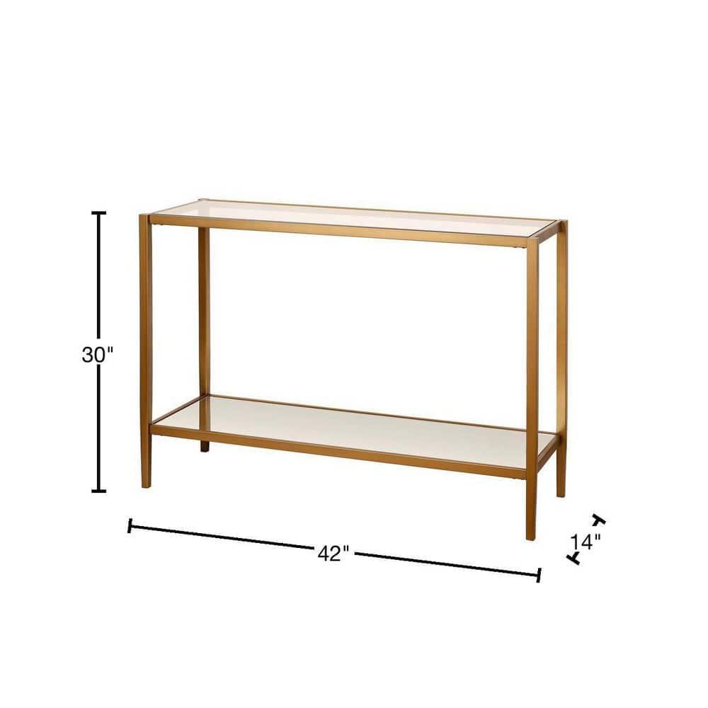 Hera Glass Top Console Table