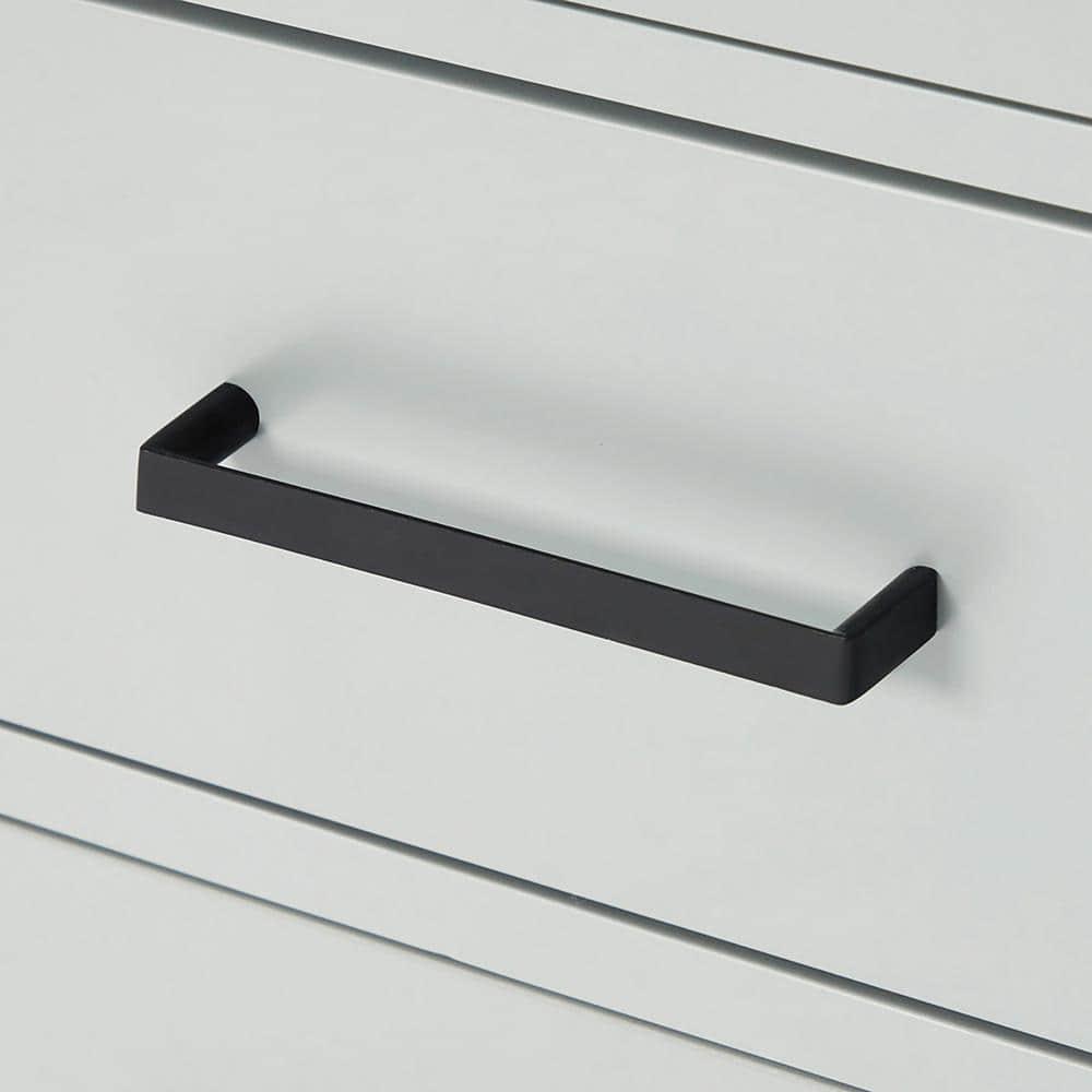 Thornaby 36'' Solid Wood Single Bathroom Vanity with 1.5'' Carrara Quartz Top, Left Offset Oval Sink