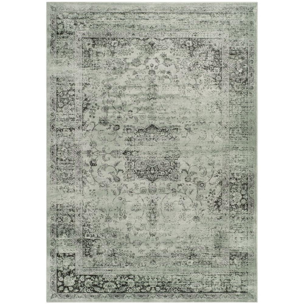 Vintage VTG113 Power Loomed Indoor Skid-Resistant Area Rug - Spruce - 4'x5'7" - Safavieh