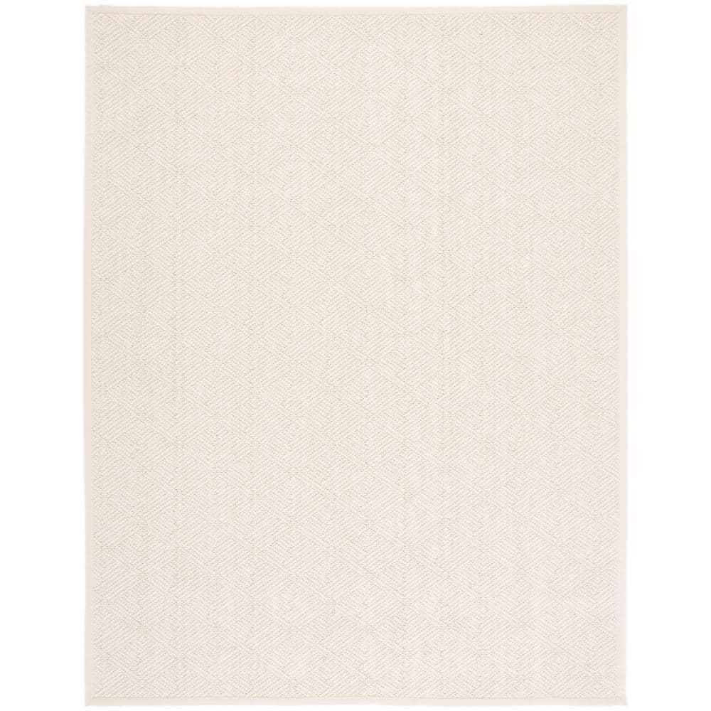 Natural Fiber NF483 Flat Weave Indoor Area Rug - Ivory - 8'x10' - Safavieh