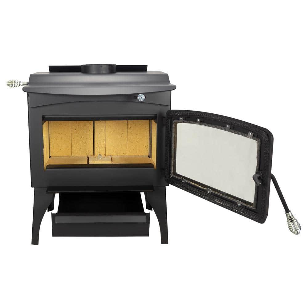 Pleasant Hearth 1,800 Sq. Ft. Medium Freestanding Wood Burning Stove with Legs
