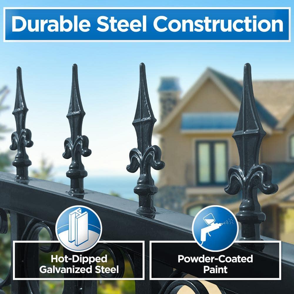 ALEKO Steel Dual Swing Driveway Gate - VENICE Style