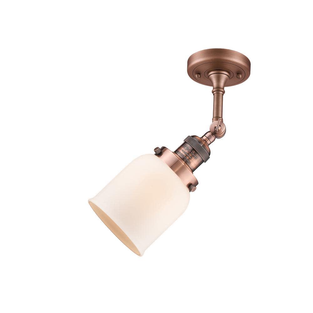 Innovations Lighting Bell 1 - Light Sconce in Antique Copper