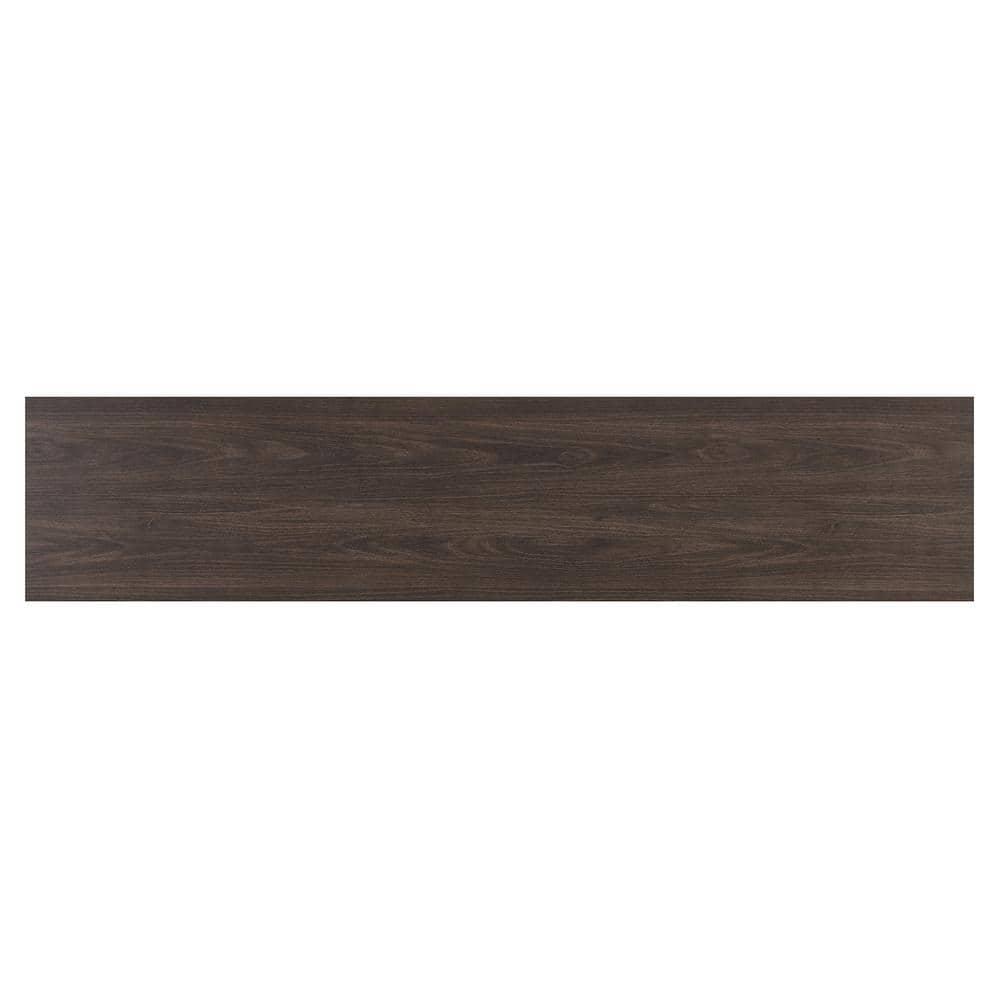 Evelyn&Zoe Chabot Rectangular TV Stand for TV's up to 75", Alder Brown