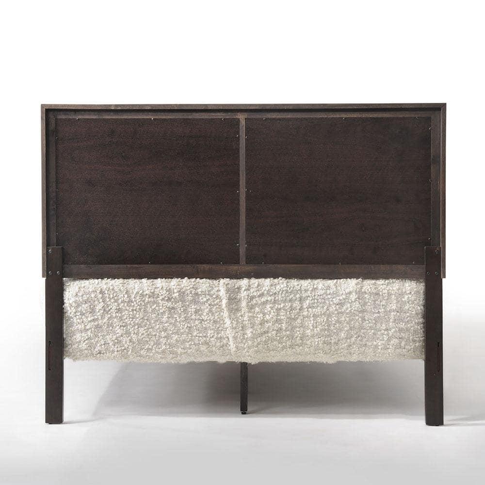 Acme Furniture Madison Eastern King Panel Bed in Espresso Rubberwood, Eastern King