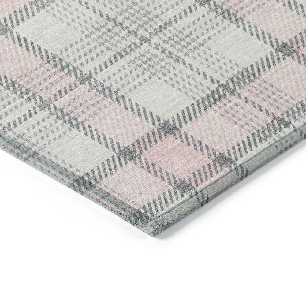 Machine Washable Indoor/Outdoor Chayden ACN1052 Pink Rug