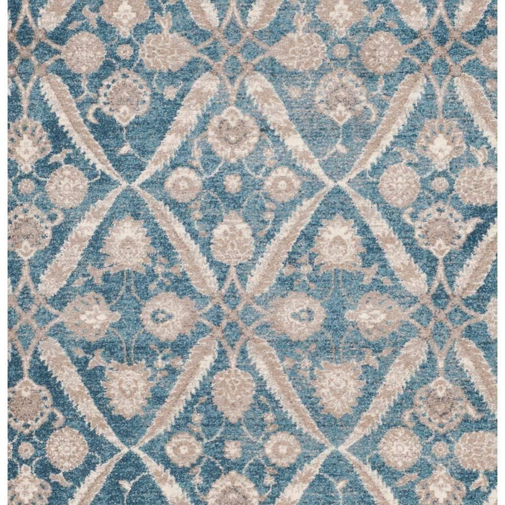 Sofia SOF378 Power Loomed Indoor Area Rug - Blue/Beige - 8'x11' - Safavieh
