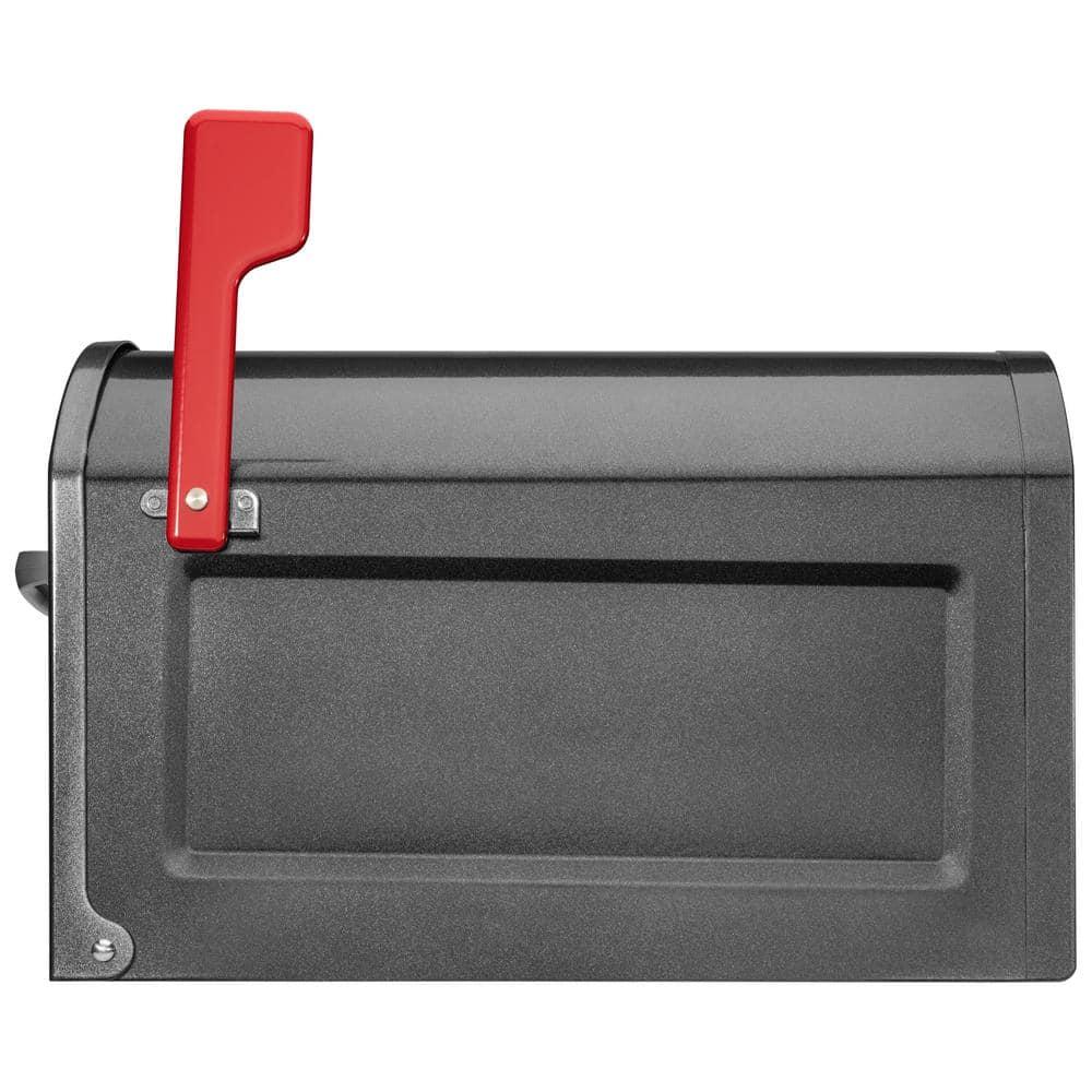 Architectural Mailboxes Centennial Post Mount Galvanized Steel Post Mount Pewter Mailbox