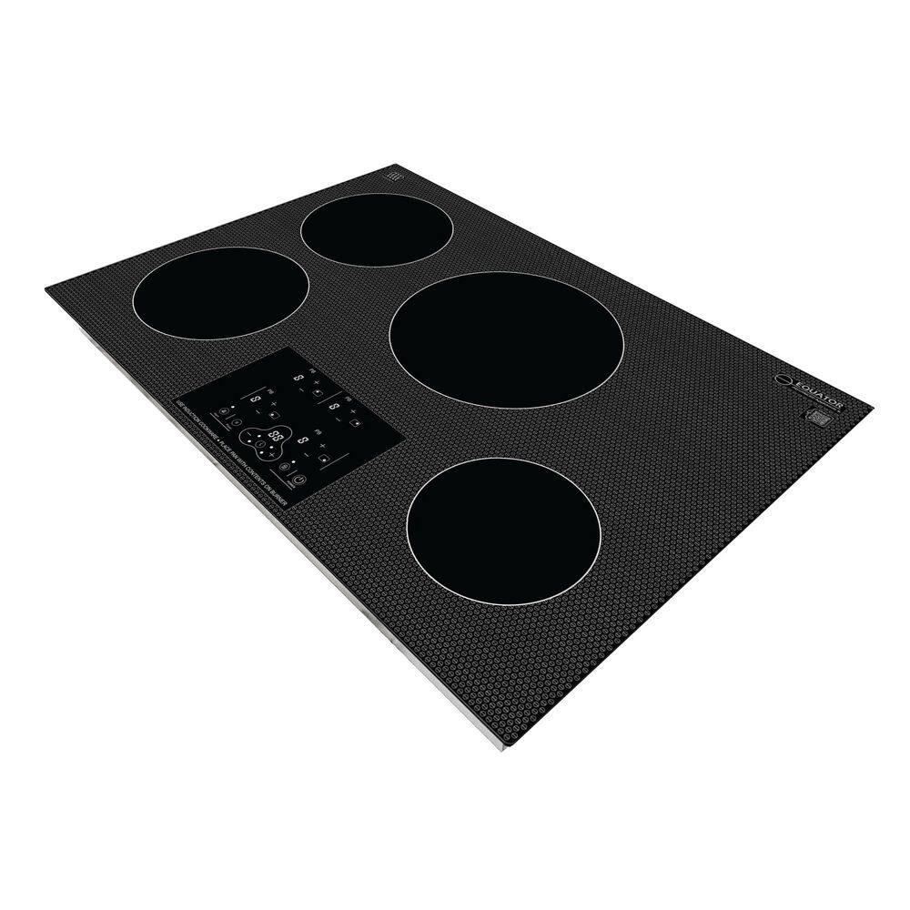 Equator Advanced Appliances Equator 30" Built-In 4 Burner Induction Cooktop POWER BOOST Keep Warm 240V/7400W BIC 304