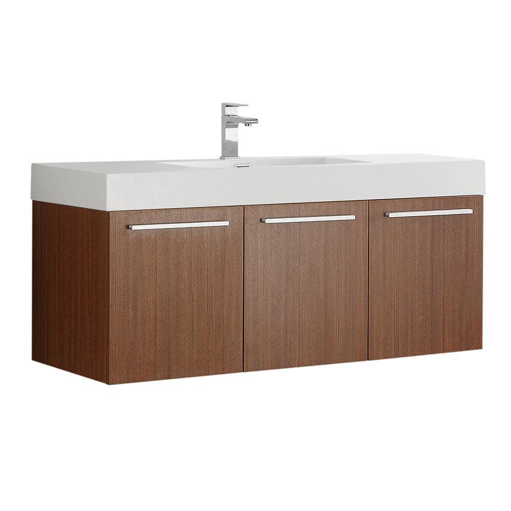 Vista 47" Wall-Mounted Single Sink Bathroom Vanity Set