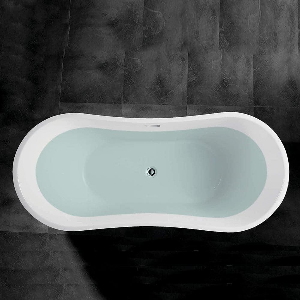 Ophelia 71" x 32'' Freestanding Soaking Acrylic Bathtub