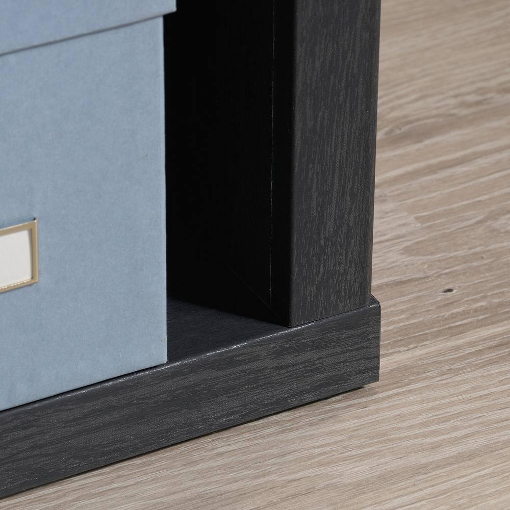 Sauder 3-Shelf Bookcase, Raven Oak Finish