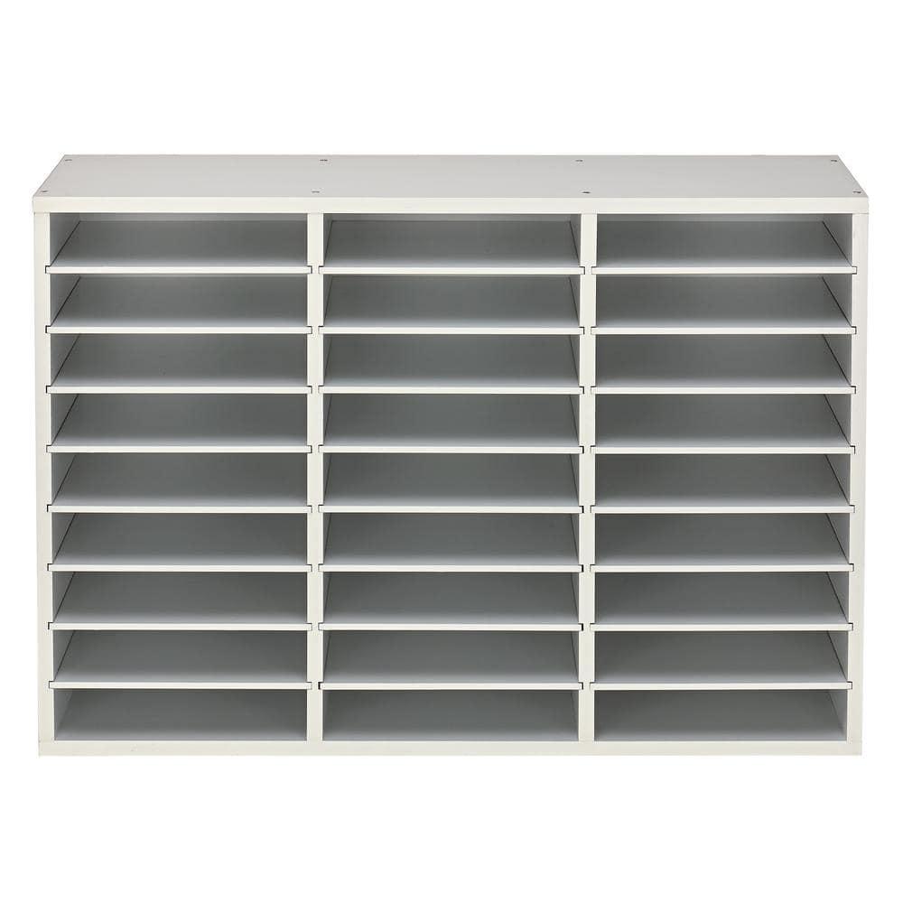 AdirOffice Manufactured Wood Compartment Mailroom Organizer