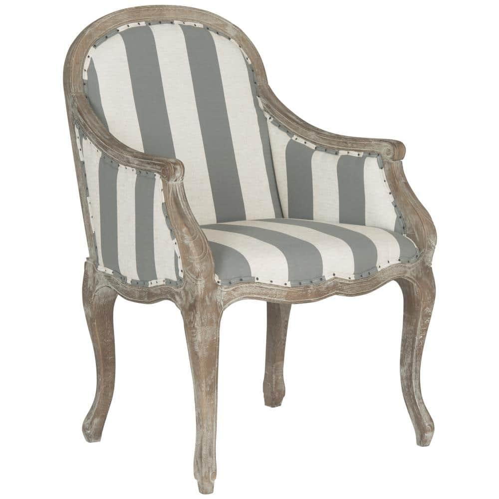 Esther Arm Chair - MCR4575B - Grey/White - Safavieh