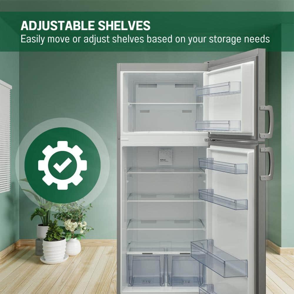 Equator Advanced Appliances Equator 14.3 cf Stainless Refrigerator-Freezer Top Mount Frost Free E-Star Europe RF 142 S