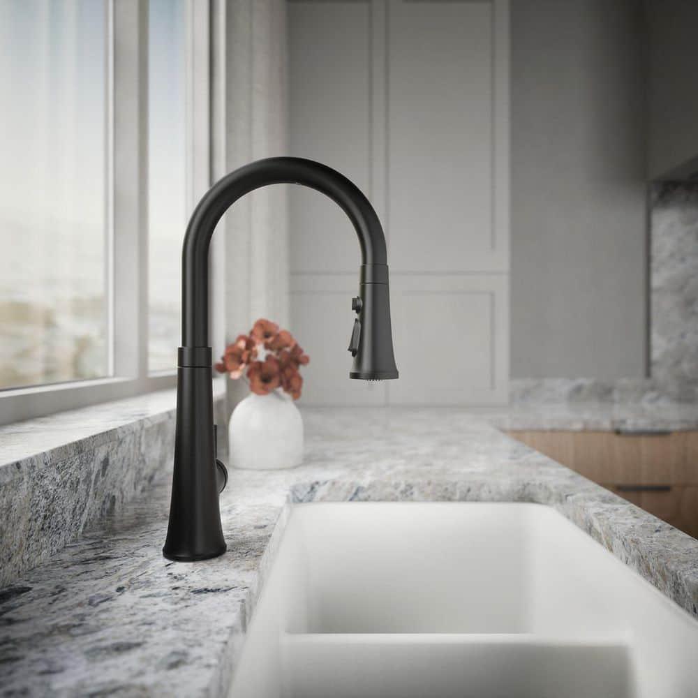 Tone Touchless Pull-Down Kitchen Sink Faucet with Three-Function Sprayhead