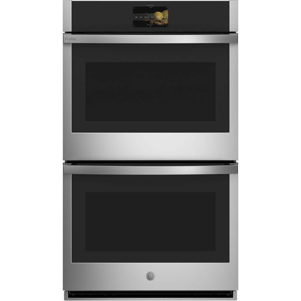 GE Profile™ GE Profile Smart Appliances 29.75" Self-Cleaning Convection Electric Double Wall Oven PTD7000SNSS