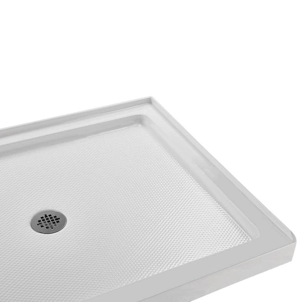 48" W x 36" D Rectangular Acrylic Shower Base, Drain Included