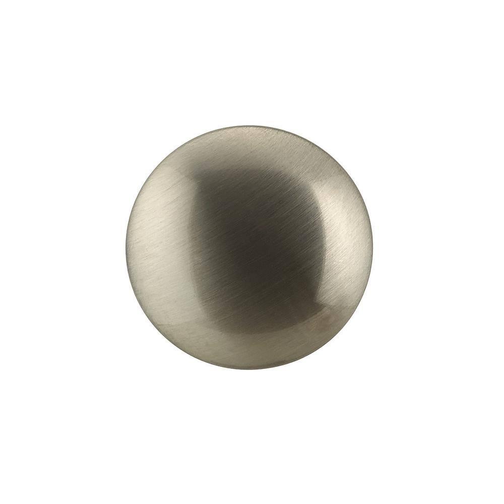 Richelieu Hardware 1-1/5 in. (30 mm) Brushed Nickel Cabinet Knob (10 per Pack)
