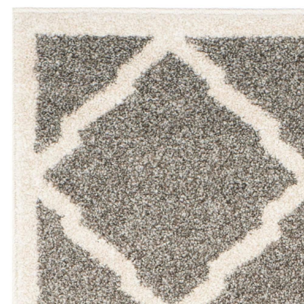 Amherst AMT421 Power Loomed Indoor Runner Rug - Dark Grey/Beige - 2'3"x9' - Safavieh