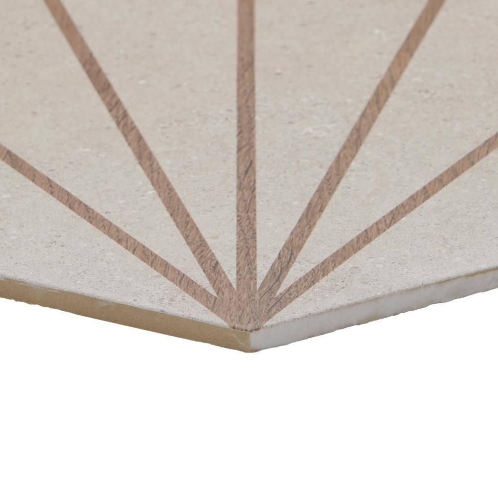 Arbor Hex Beams 13" x 14.5" Porcelain Wall & Floor Tile (10.51 Sq. Ft. / Case)