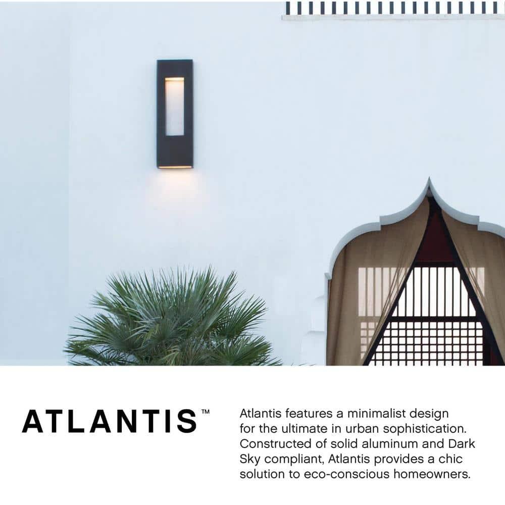 Atlantis Outdoor Wall Mount Lantern w/ Integrated LED