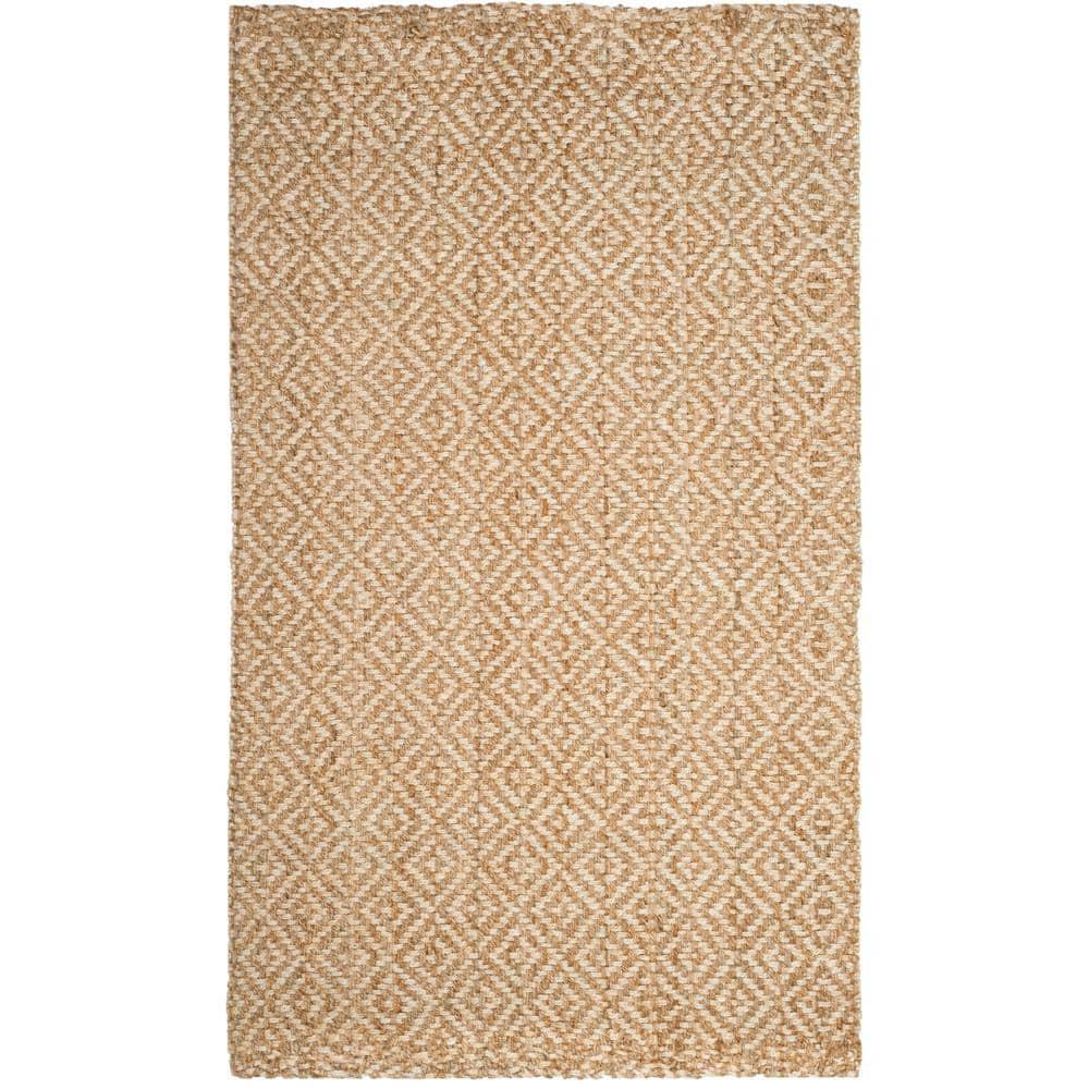 Natural Fiber NF261 Hand Woven Indoor Area Rug - Ivory/Natural - 6'x9' - Safavieh