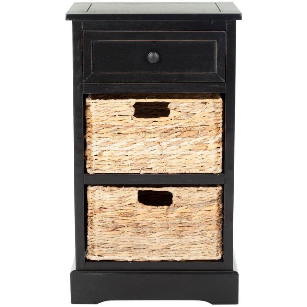 Carrie Side Table - Distressed Black - Safavieh.