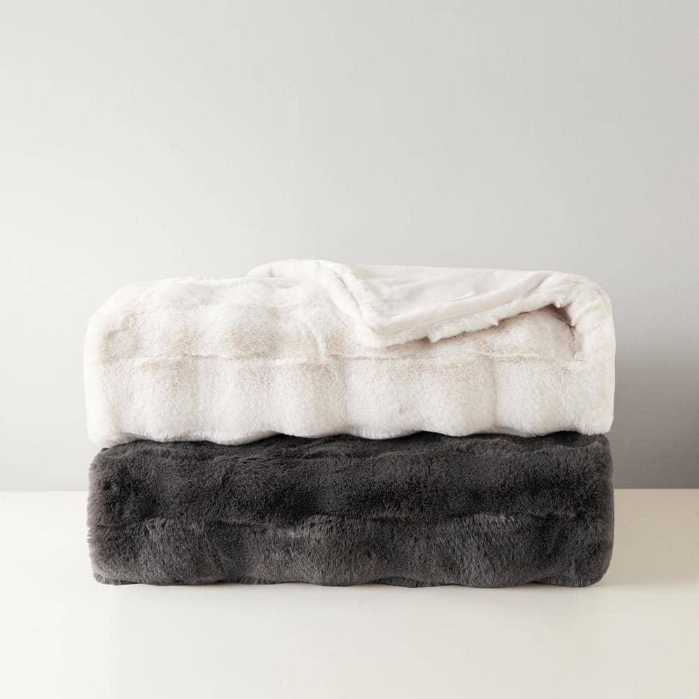 Madison Park Vivienne Faux Fur Throw