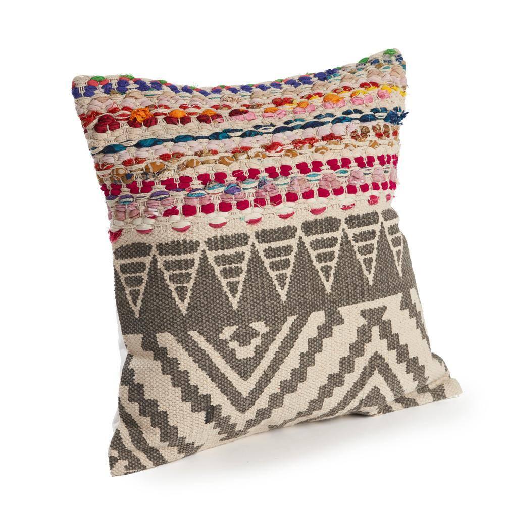 Ox Bay Cailee Boho Geometric Throw Pillow, Multi Color, 18" x 18" Square, Count per Pack 1