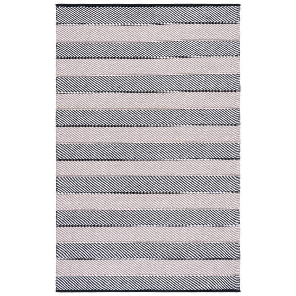 Longshore Tides Striped Kilim Flat Weave Cotton Striped Rug