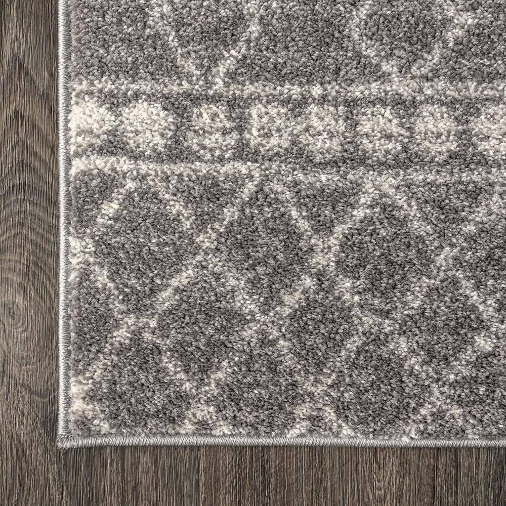 8'x10' Izil Moroccan Beni Souk Area Rug, Gray/Cream - JONATHAN Y