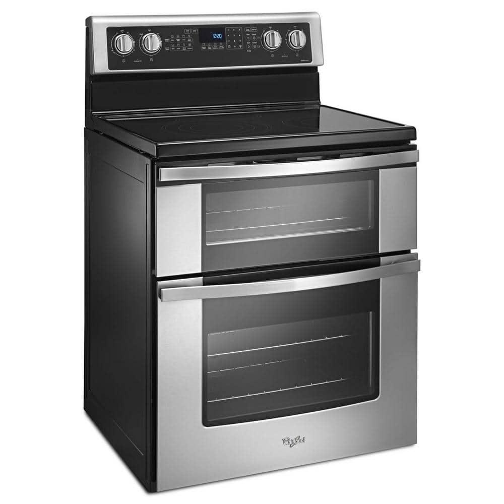 Whirlpool 30” 6.7 cu ft Double Oven Gas Range in Stainless Steel