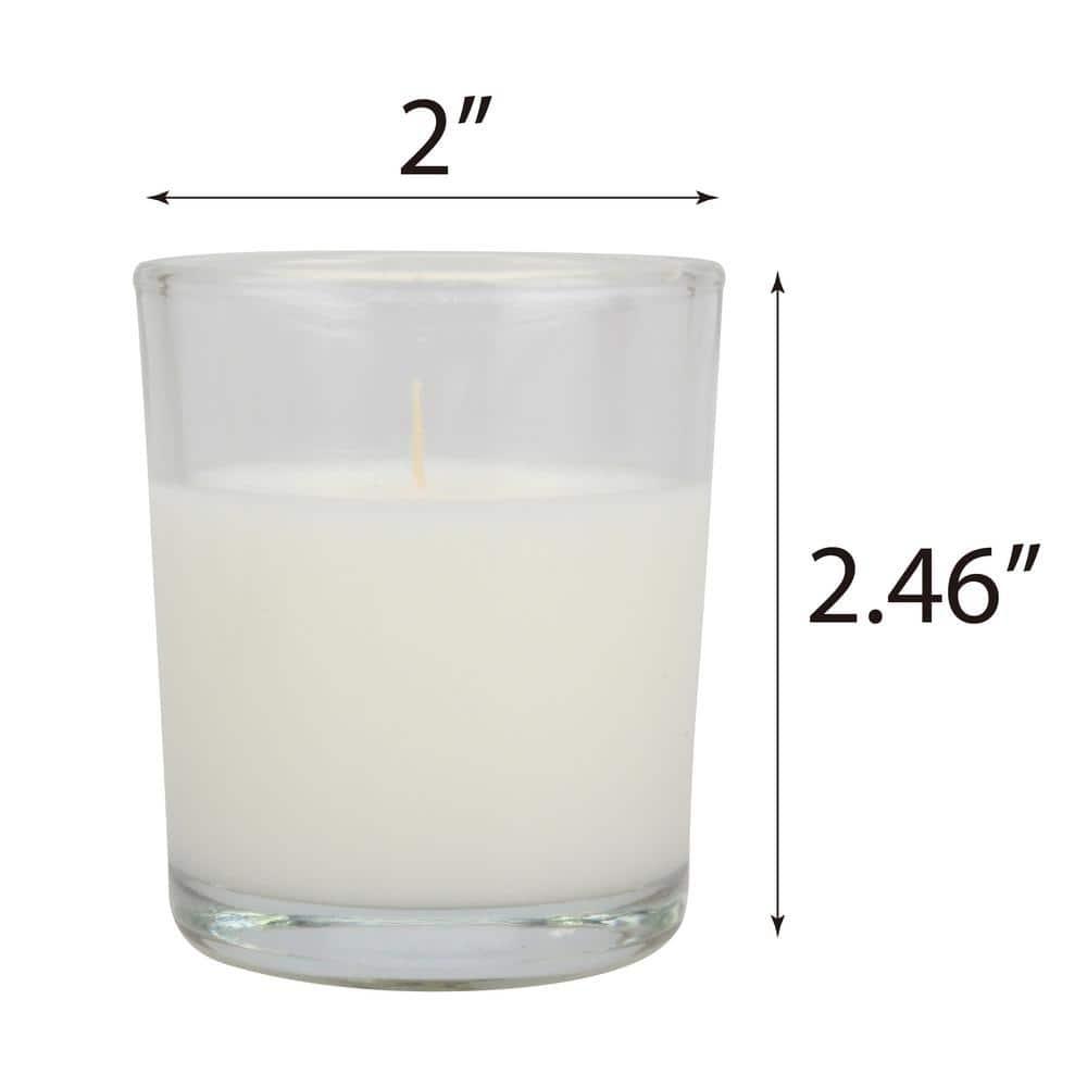 The Party Aisle™ Stonebriar Unscented Votive Candle with Glass Holder (Set of 48)