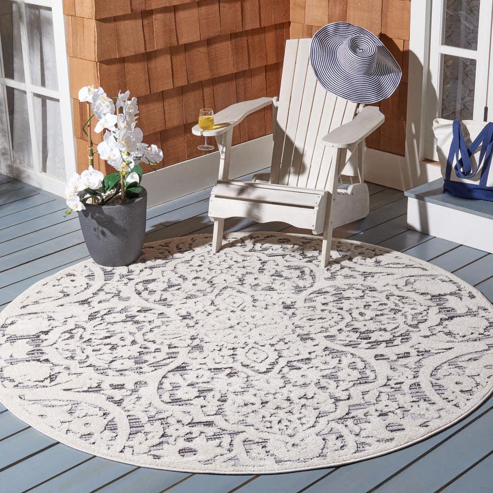 Kelly Clarkson Home Jake Oriental Ivory/Gray Indoor / Outdoor Area Rug