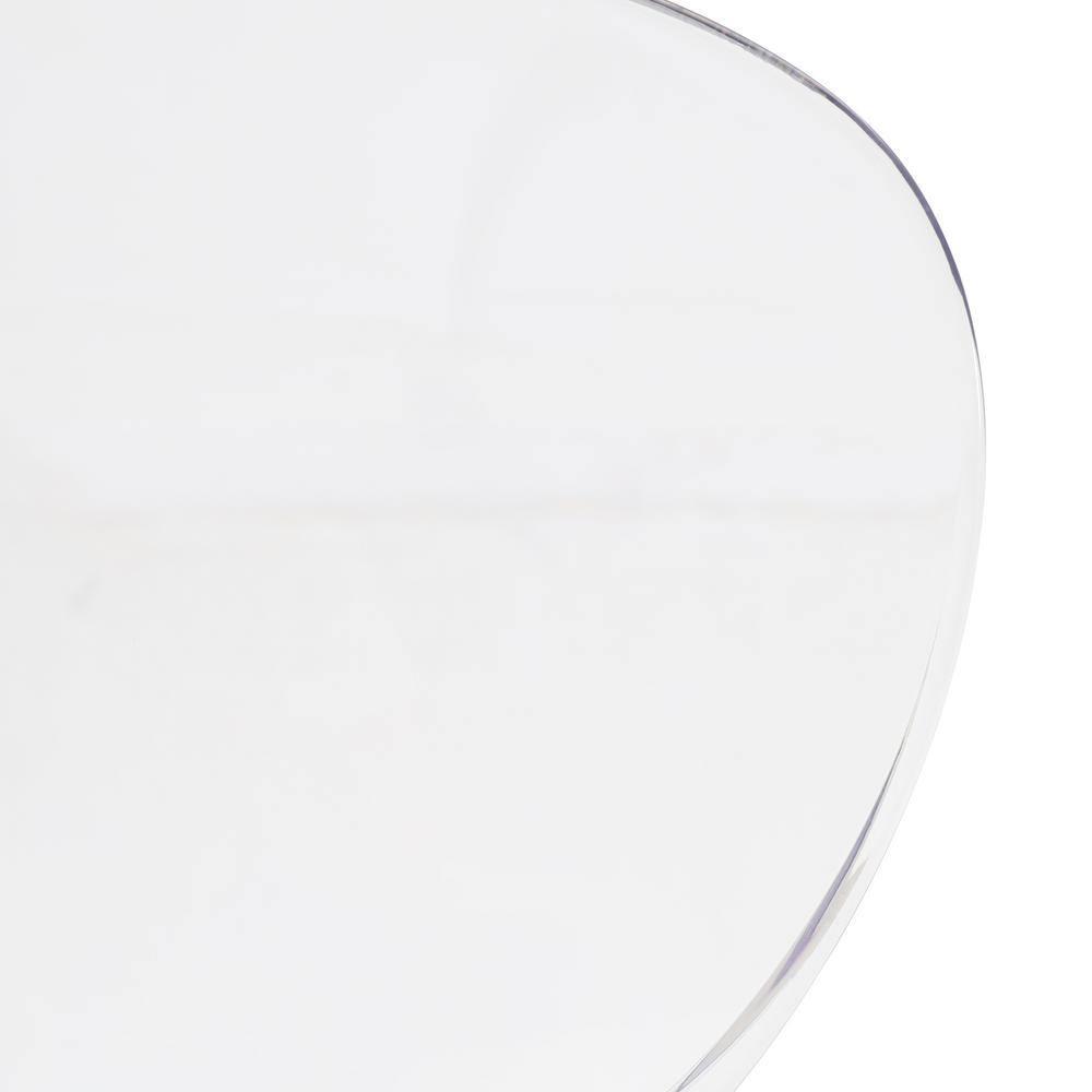 Ivy Bronx Edenfield Dining Chair with Curved Back and Waterfall Edge Seat White Powder-Coated Metal Legs