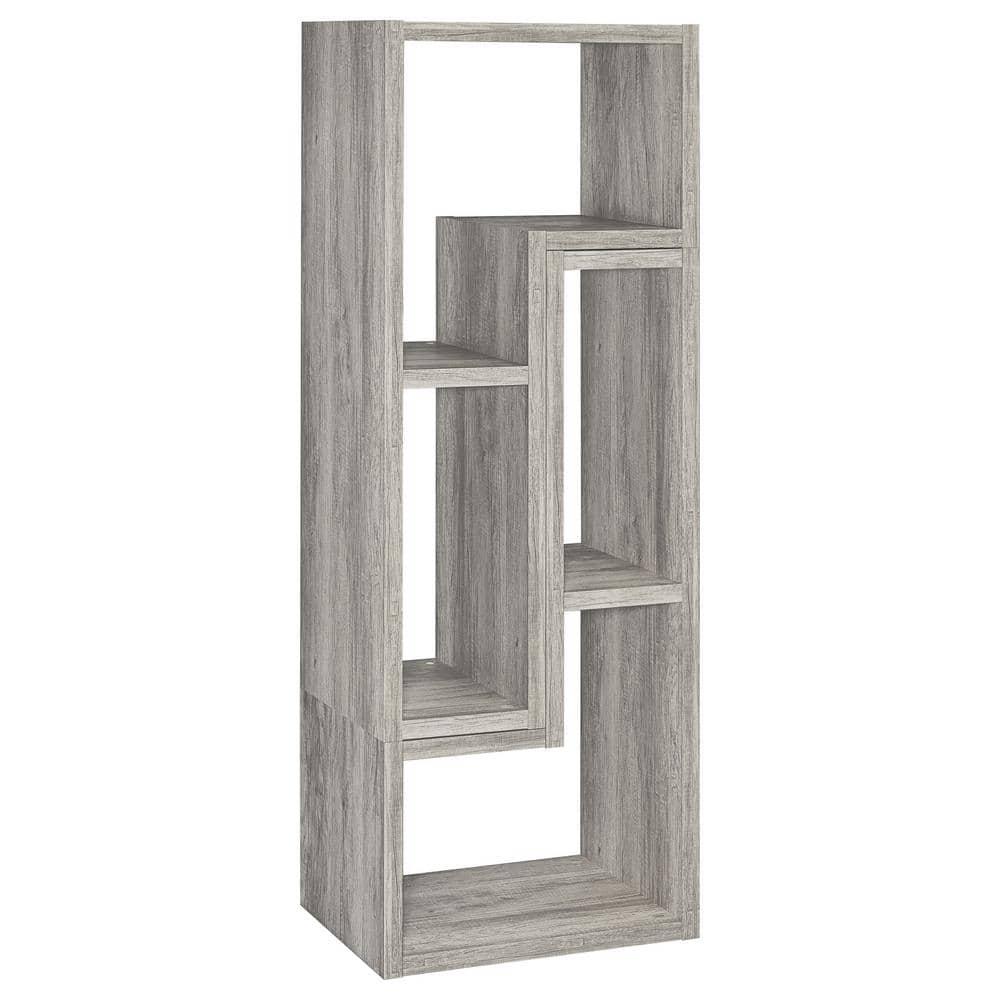 22" Velma Modular Bookcase & TV Stand: Stackable, Horizontal, Gray Driftwood - Coaster