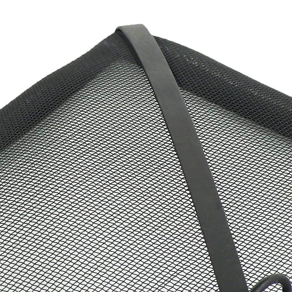 SunnyDaze Decor Square Steel Mesh Black Fire Pit Spark Screen Cover