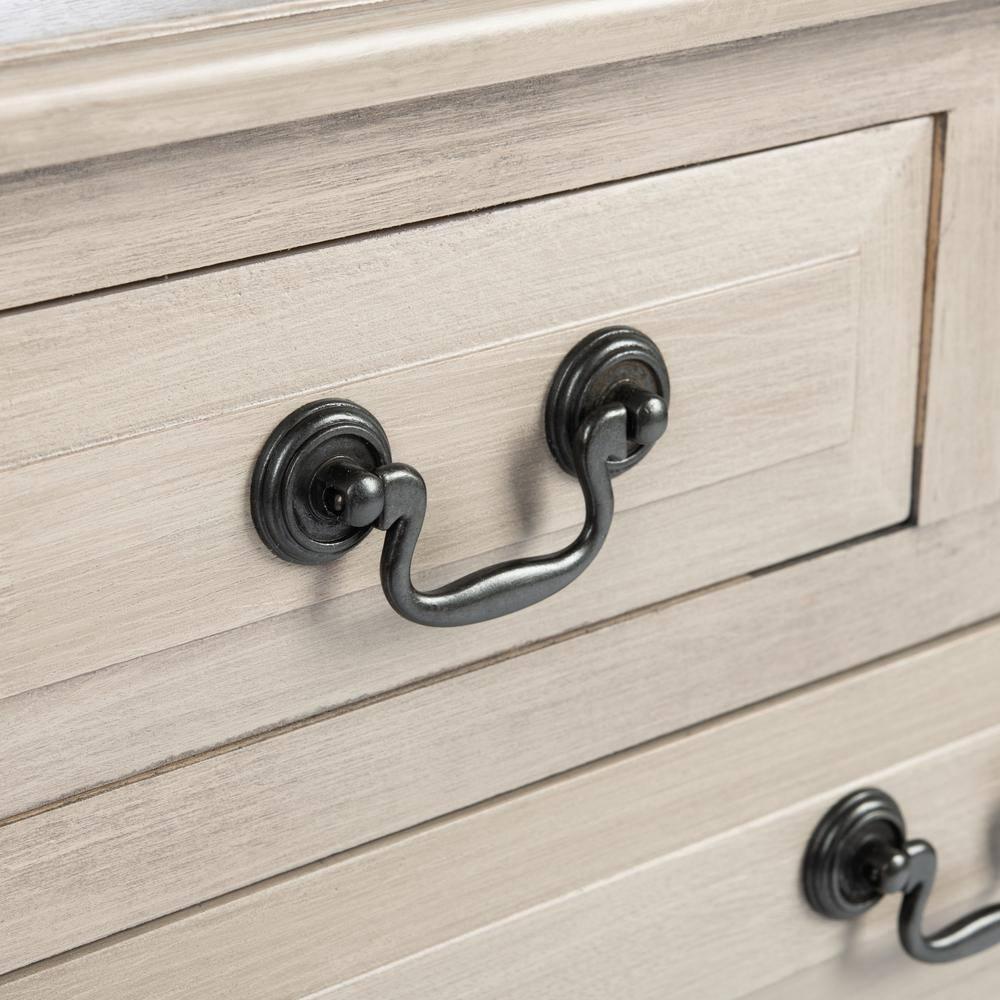 Primrose 3 Drawer Console Table - Greige - Safavieh