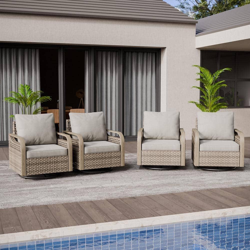 EAGLE PEAK Wicker Outdoor Rocker Chair