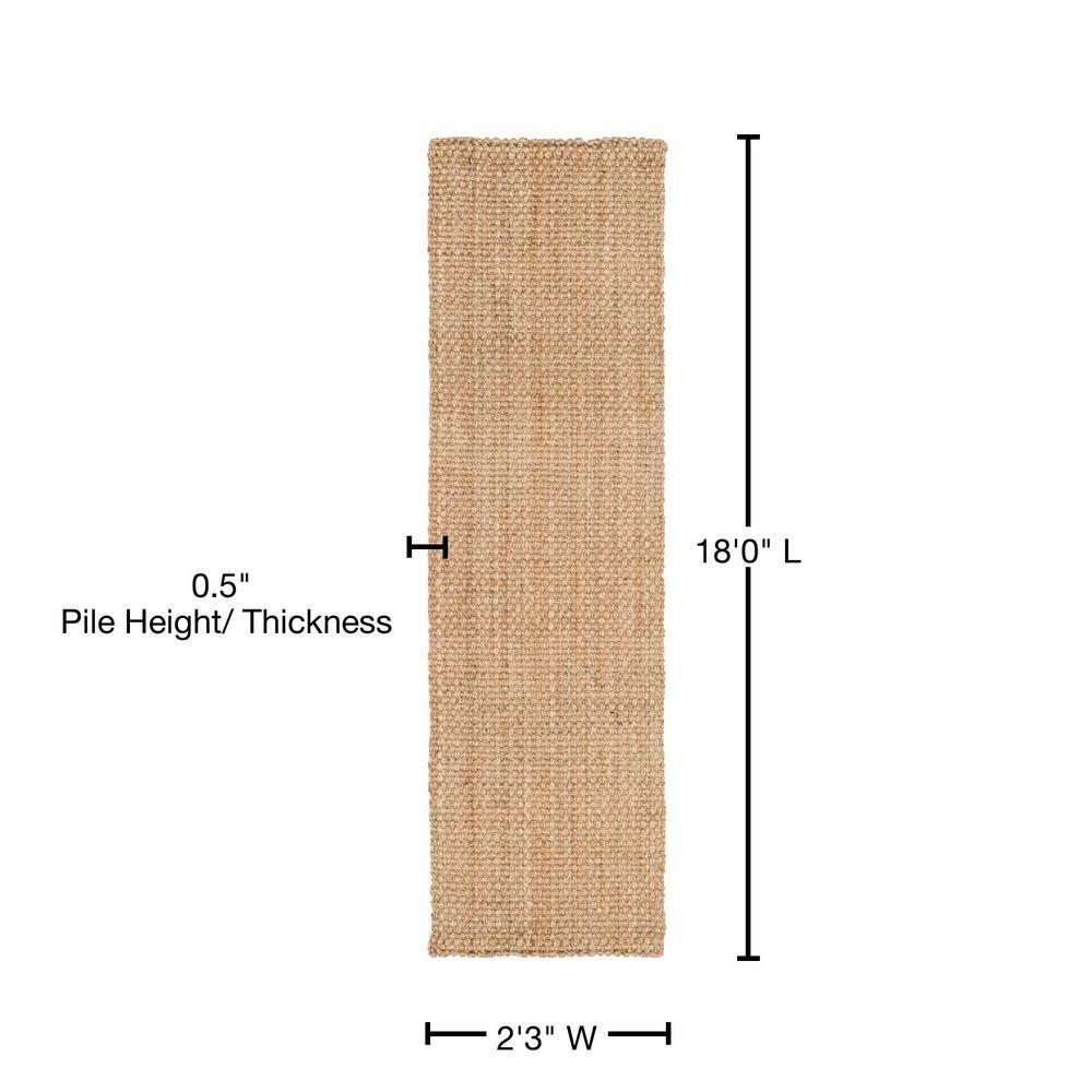 Natural Fiber NF401 Hand Woven Indoor Runner Rug - Natural - 2'3"x18' - Safavieh.