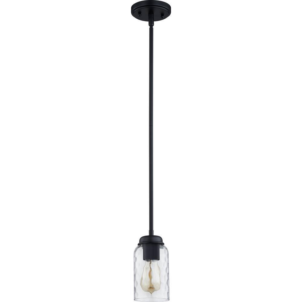 Quoizel Lighting Blanche 1 - Light Pendant in  Matte Black
