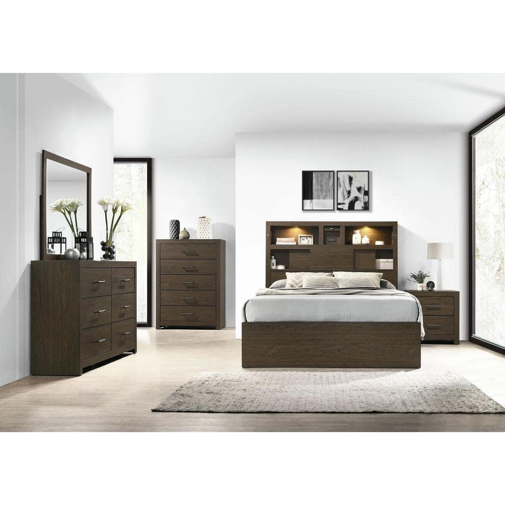 Hendrix 5 Drawer Chest Walnut - Picket House Furnishings