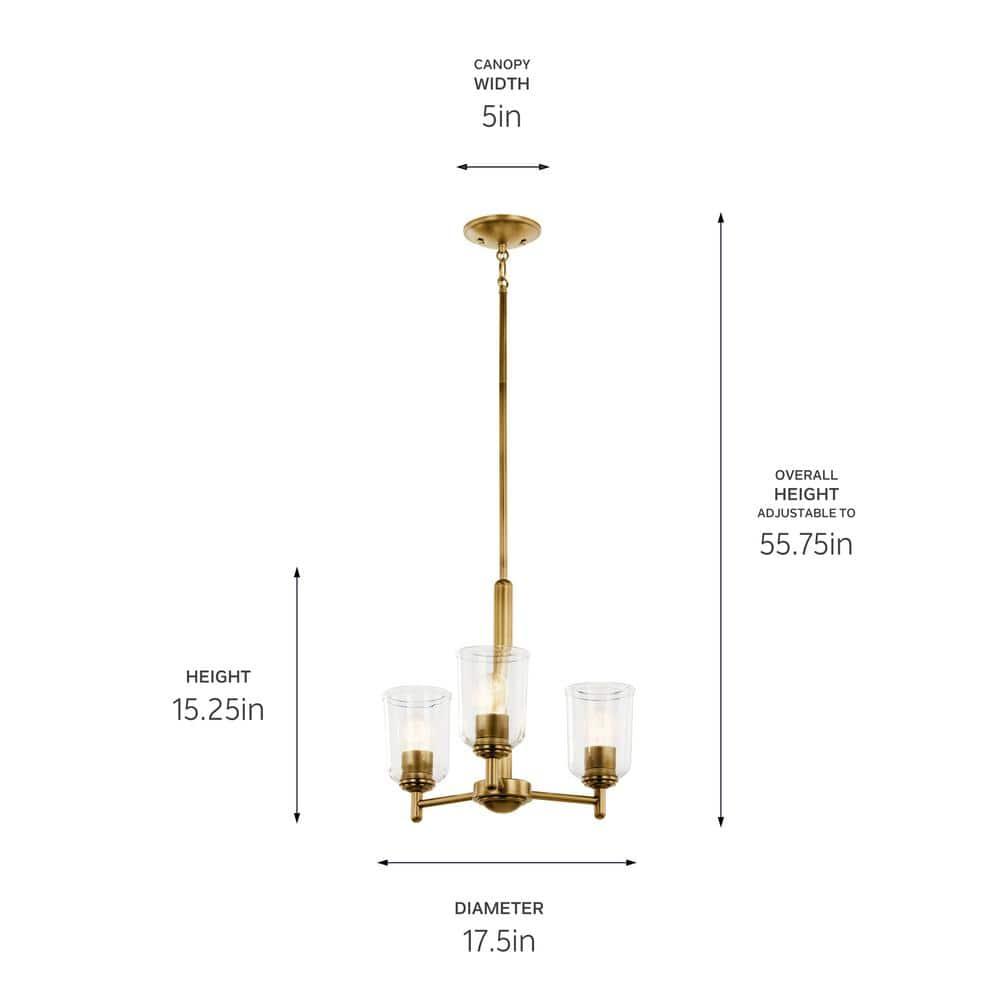 Kichler Lighting - Shailene - 3 Light Mini Chandelier-15.25 Inches Tall and 17.5