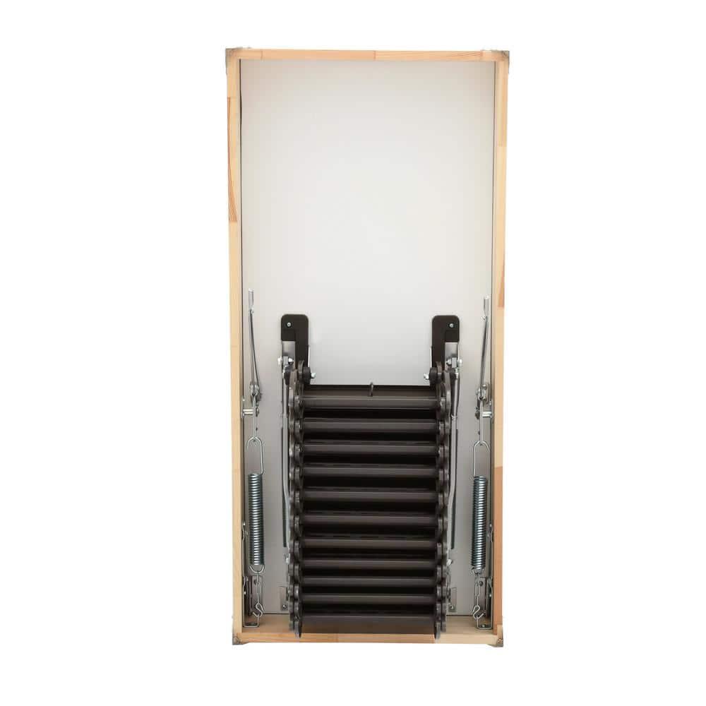 FAKRO LST 66875 Insulated Steel Scissor Attic Ladder for 22-Inch x 31-Inch Rough Openings