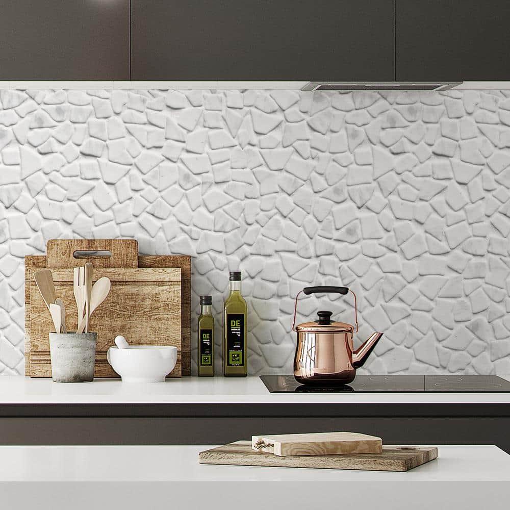 Sunwings 12" x 12" Pebble Recycled Glass Mosaic Floor & Wall Tile