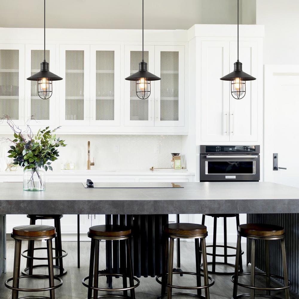 1 - Light Satin Black Single Pendant