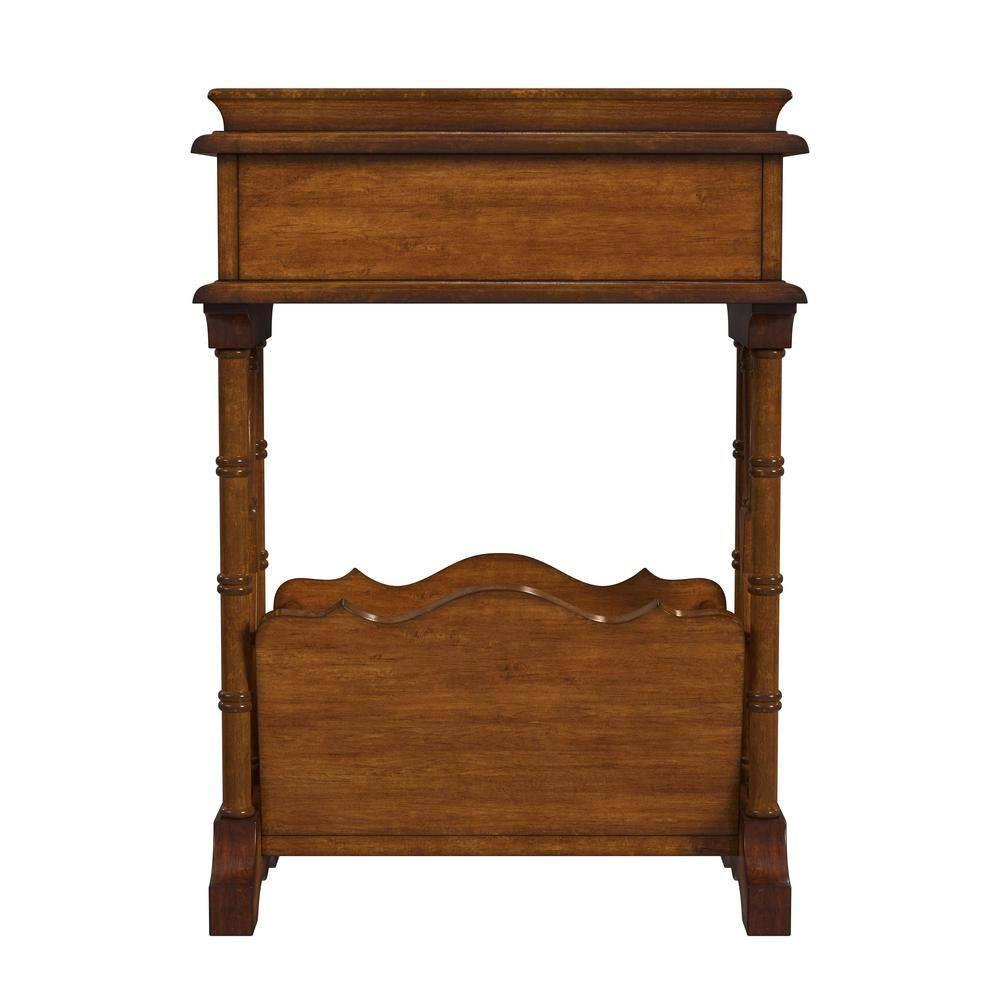 Cummings End Table With Storage - Olive Ash Brown